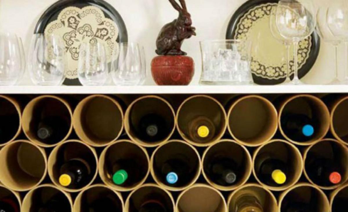 Наредете вината в шкафа