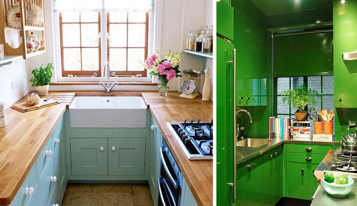 П-образната малка кухня