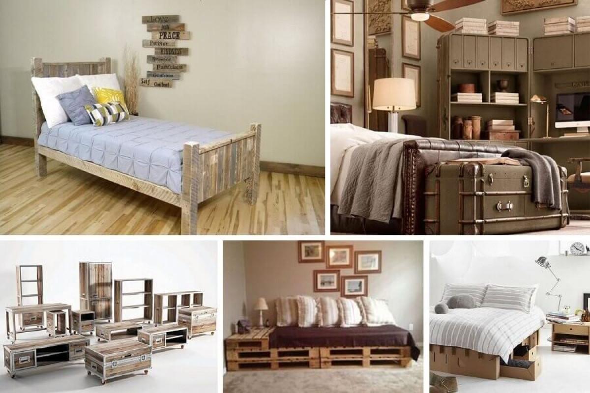 Нестандартни мебели за спалня от рециклирани суровини