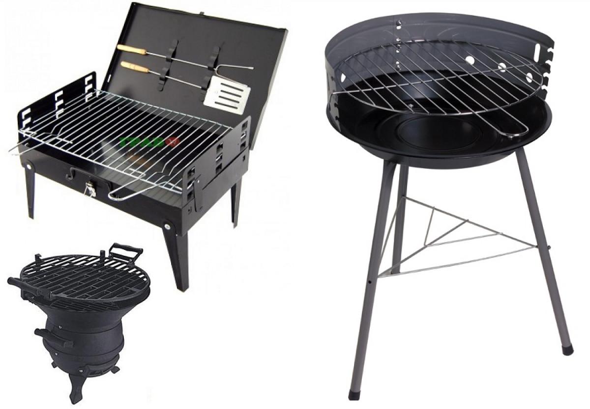 Преносимо барбекю на дървени въглища