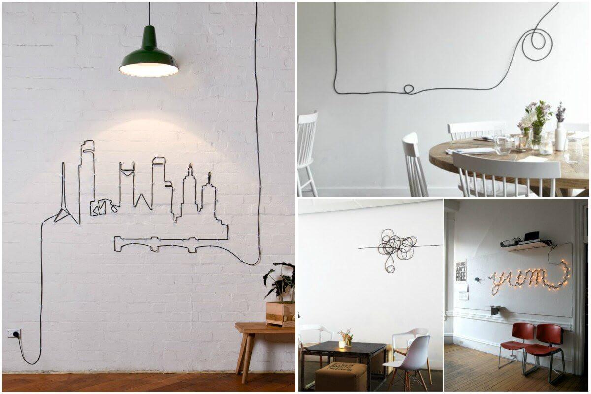 Превърнете стърчащите кабели у дома в истинско изкуство