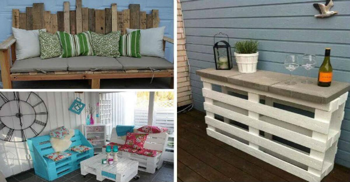 Внесете уют в градината с чаровни мебели от палети