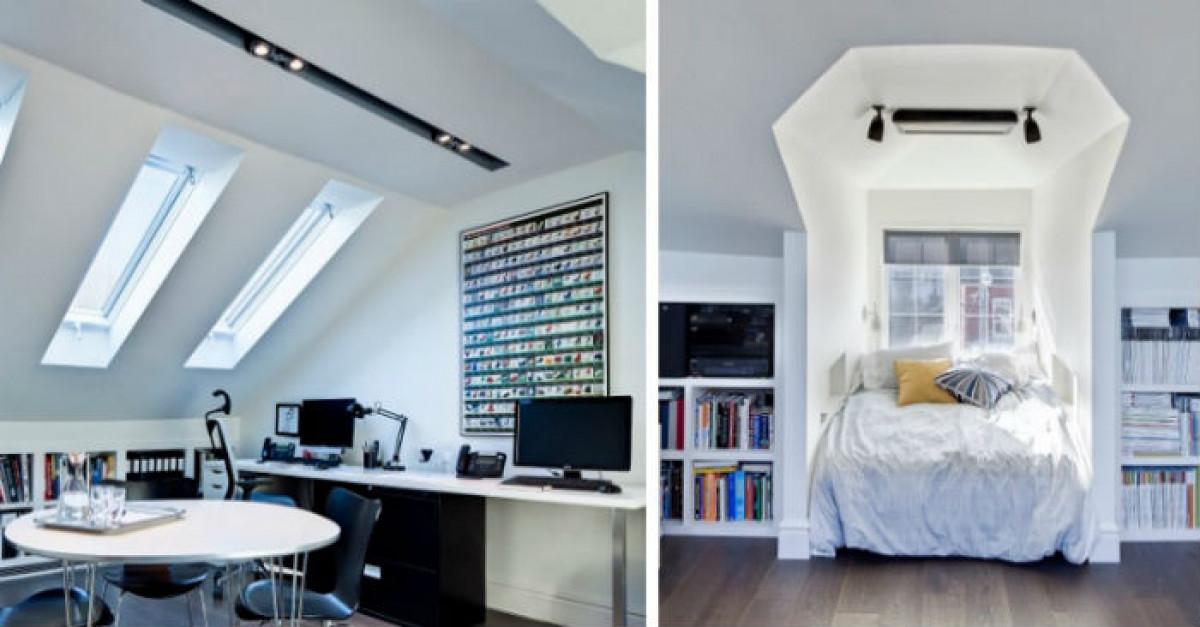 Как един неугледен таван се превръща в кокетен мансарден апартамент