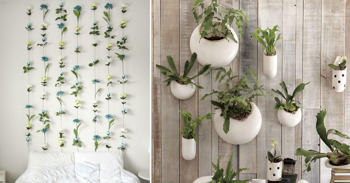 Как да си направите сами флорална украса за стена