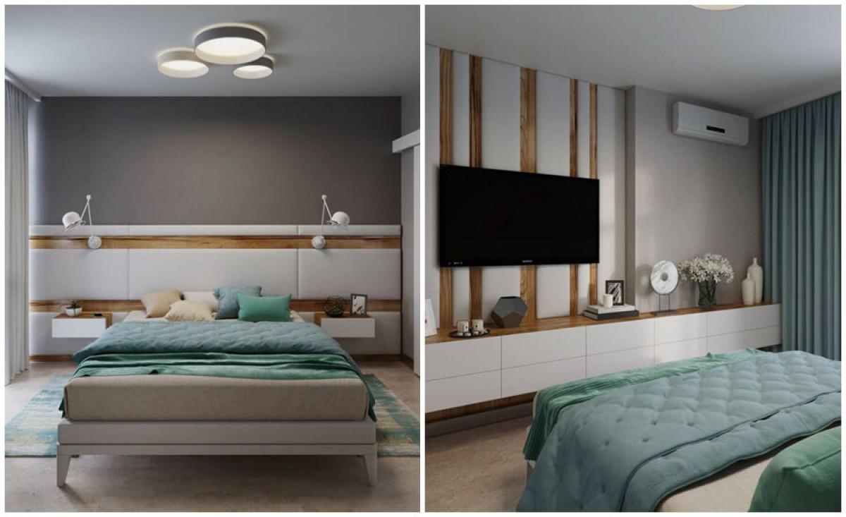 Спалнята е по-тъмна, така че да предразполага към отмора и релакс