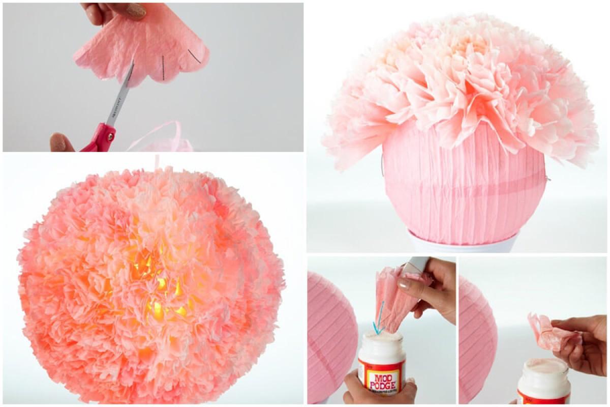 Още един вариант за фенери, приели облика на пролетни цветя