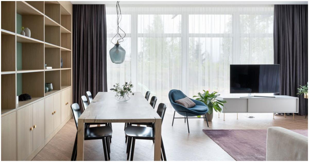 Малък апартамент с елегантна и минималистична визия