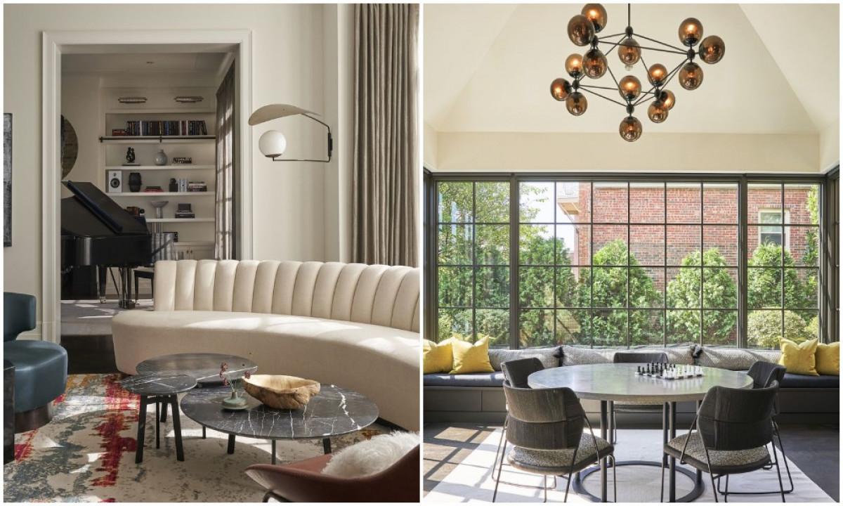 Първият етаж - да разгледаме хола и трапезарията!