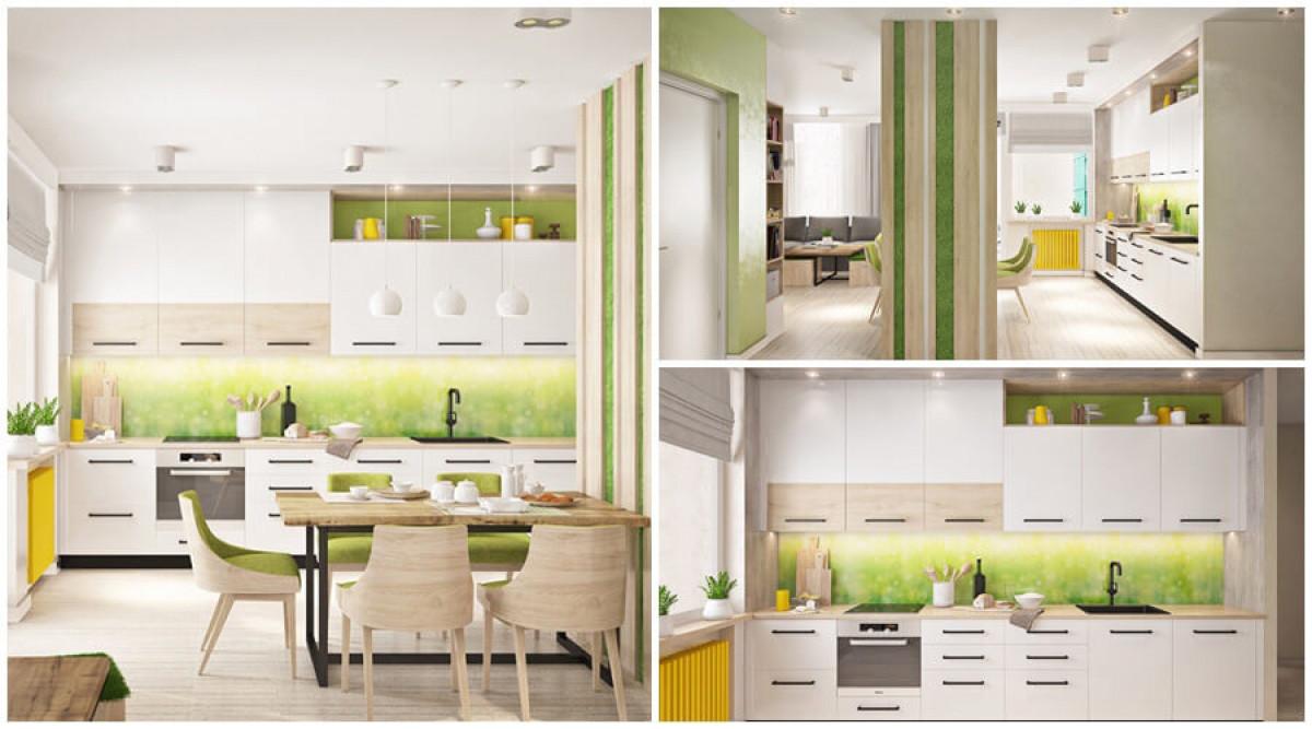 Кухнята и трапезарията олицетворяват дългоочакваната пролет