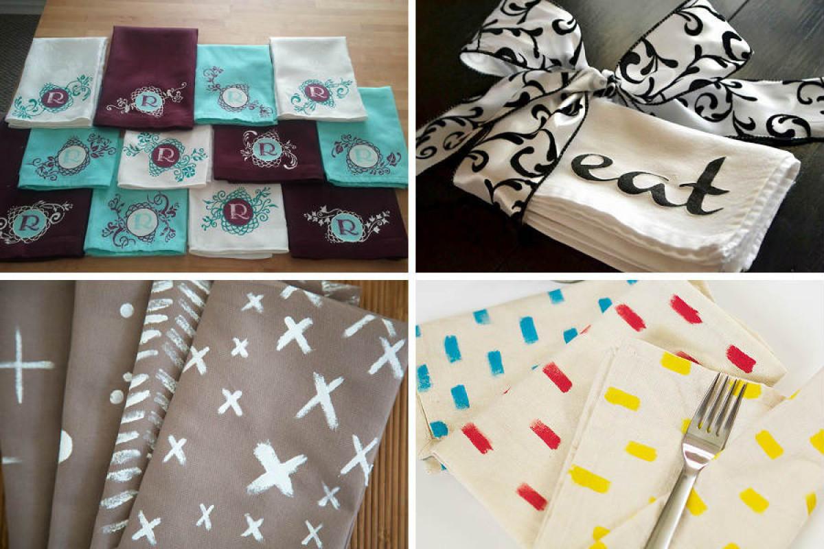 Разкрасете трапезата със собственоръчно изрисувани салфетки