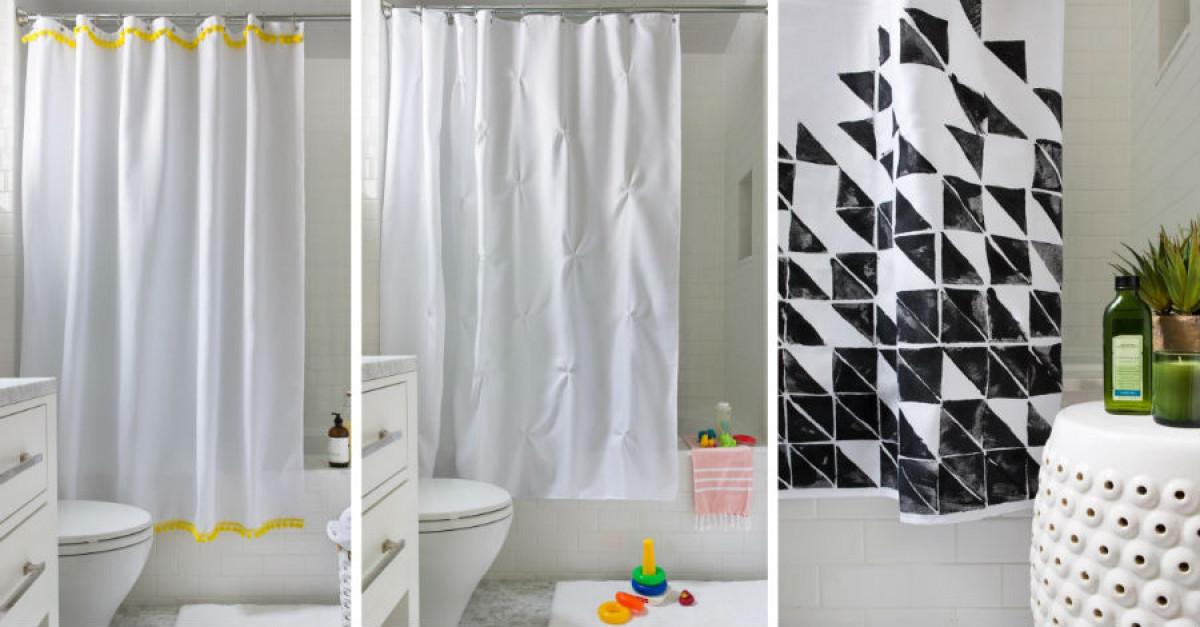 3 нискобюджетни начина да се сдобиете с уникални и артистични завеси за баня