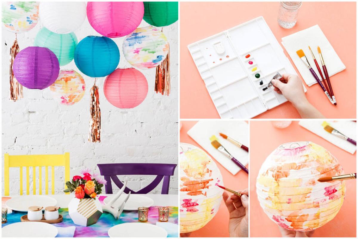 С четка и боя вдъхнете настроение на скучния бял фенер