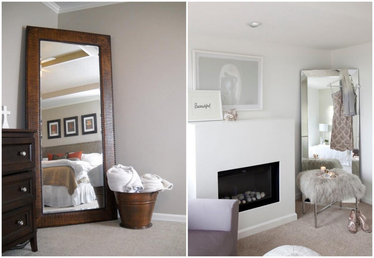 Огледалото в ъгъла на спалнята ще я направи по-просторна