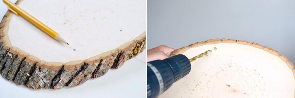 Направете дупки