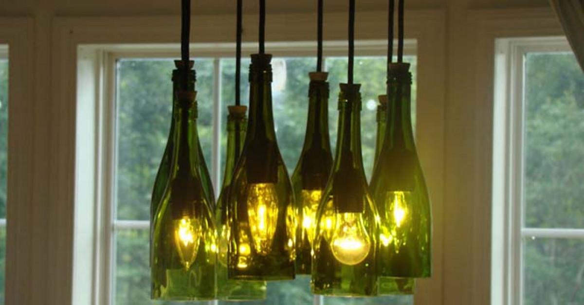 Как да превърнем празните бутилки в част от интериора на дома