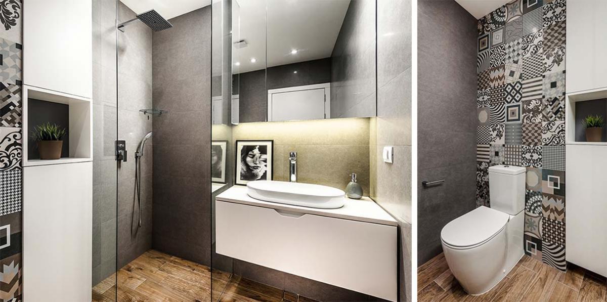 Компактна, но атрактивна баня с тоалетна