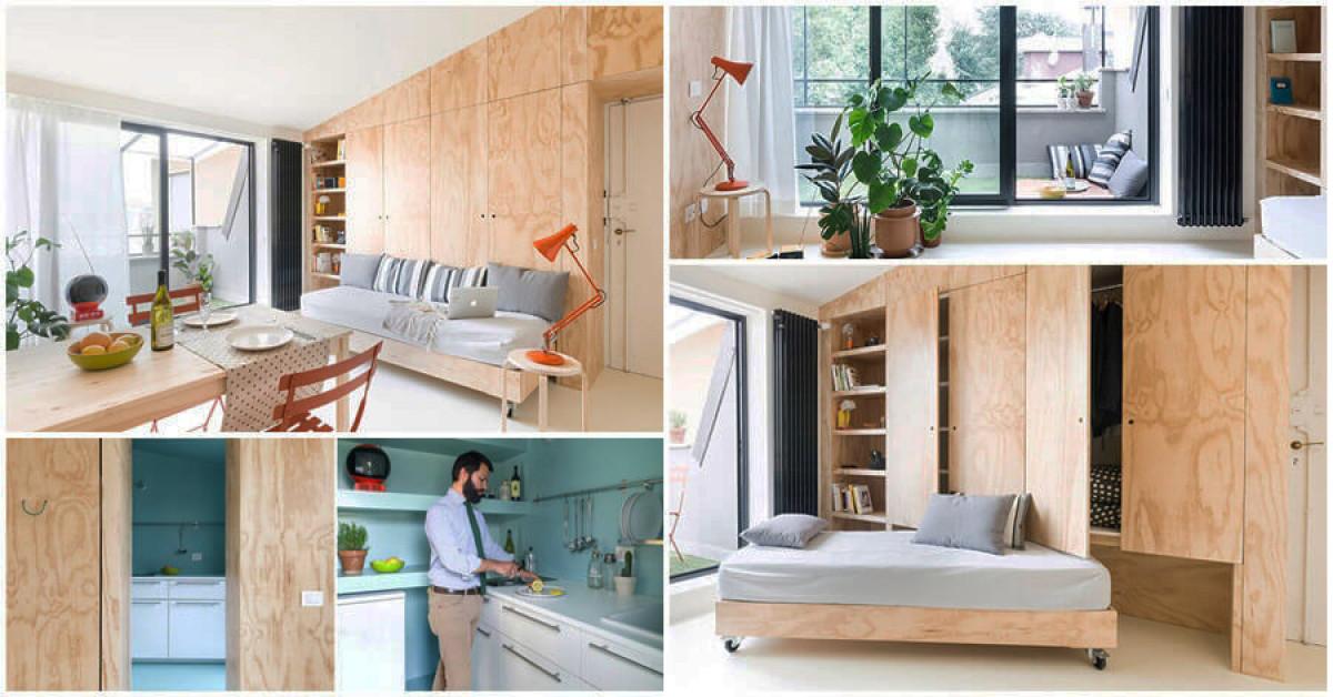 Страхотно съвременно жилище, побрано в едва 28 кв.м.