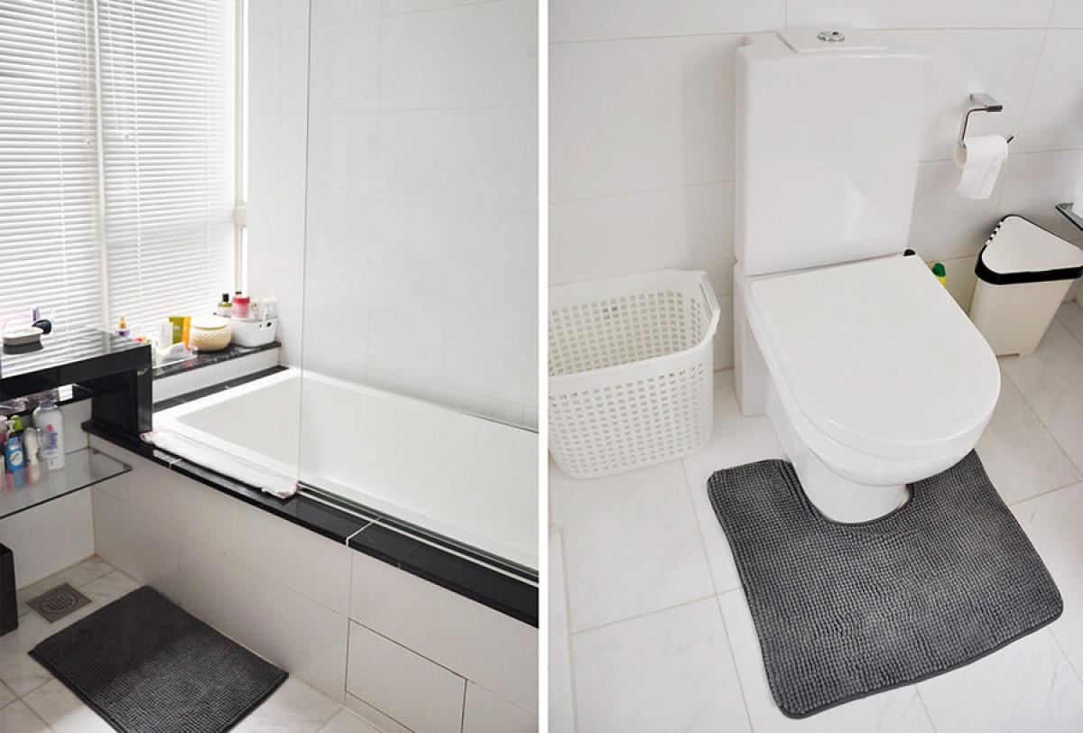 Лишаваме банята от необходимите прегради и постелки