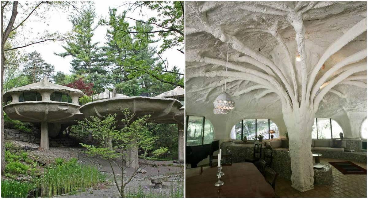 Приказна къща под формата на гъбка