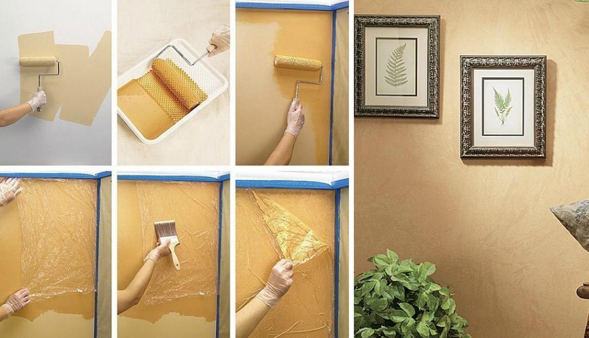 Боядисване с найлонова торбичка