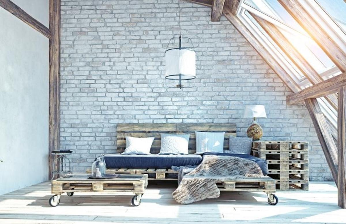 Удобно и стилно таванско обзавеждане с палети