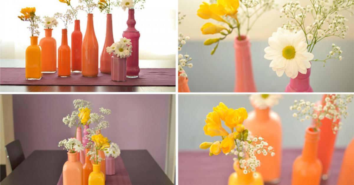 Как да си направим красиви цветни вази