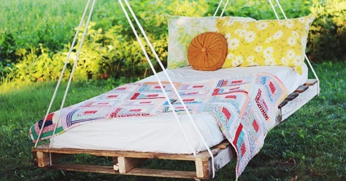 Как да си направим градинска люлка от палети