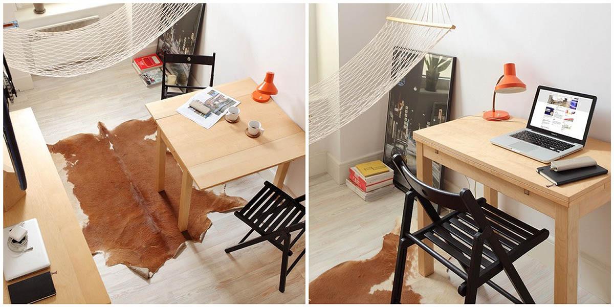 Всекидневна с мечка и хамак