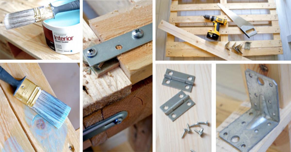 Пейка от палети с тайно скривалище