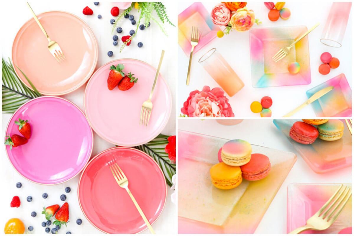 Превърнете скучните бели чинии в истинско произведение на изкуството