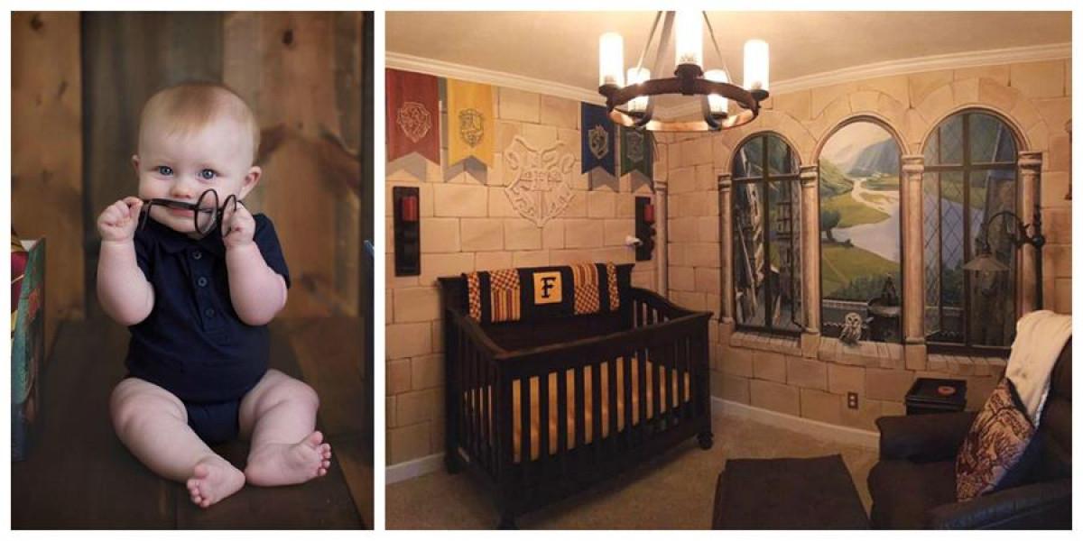 Вариант 1 за детска стая в стил Хари Потър