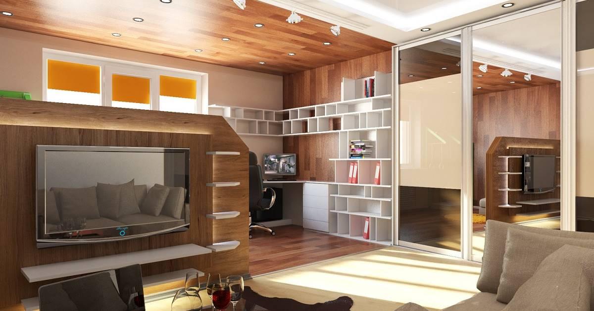 Идеи за интериорен хол с работна зона