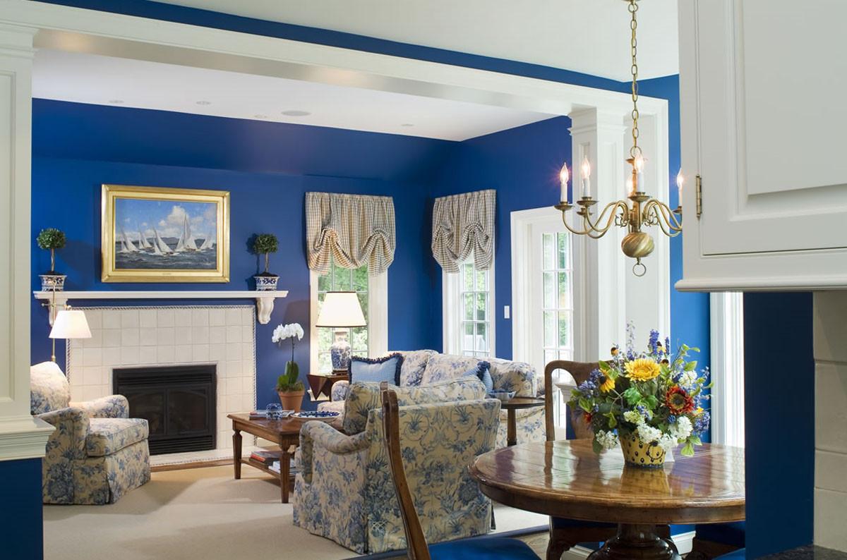 Син цвят за хола