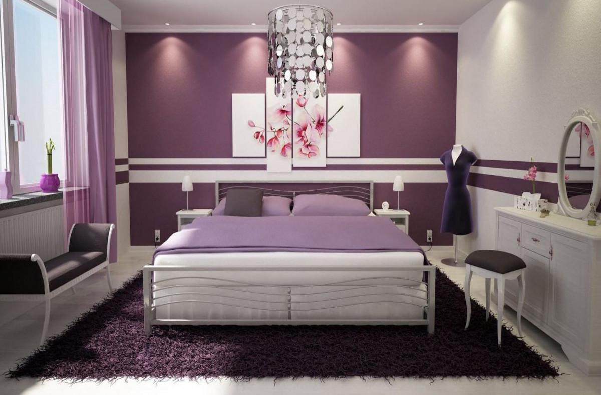 Спалня в лилаво - бъдете внимателни!