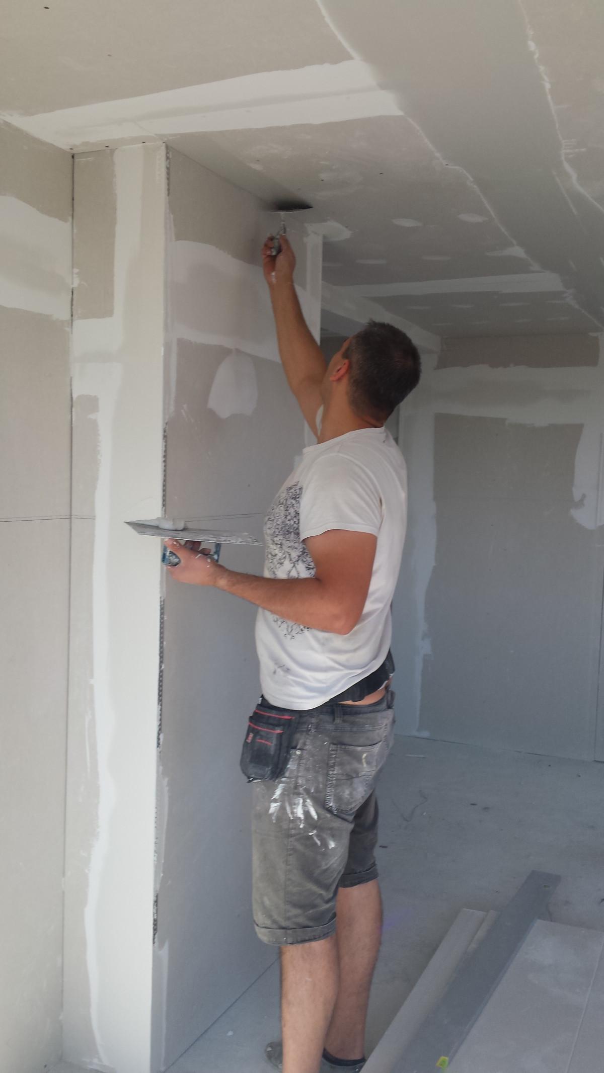 Шпакловка по фуги