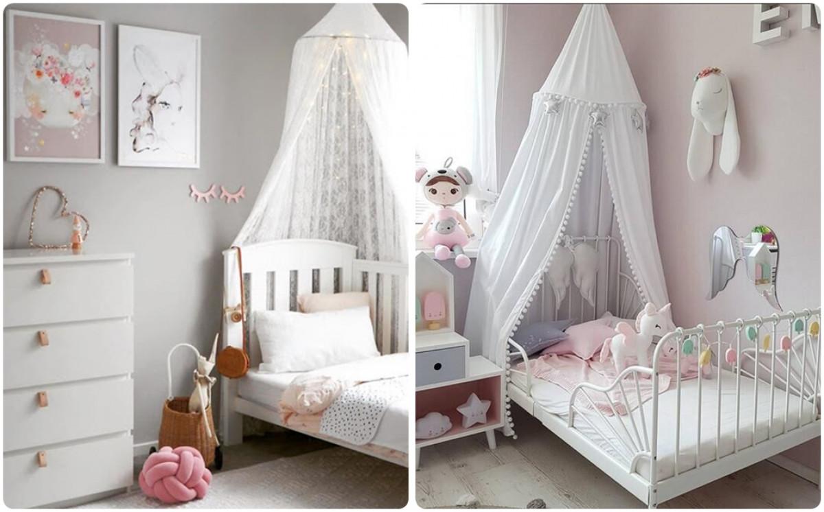 Самостоятелно направен балдахин над леглото