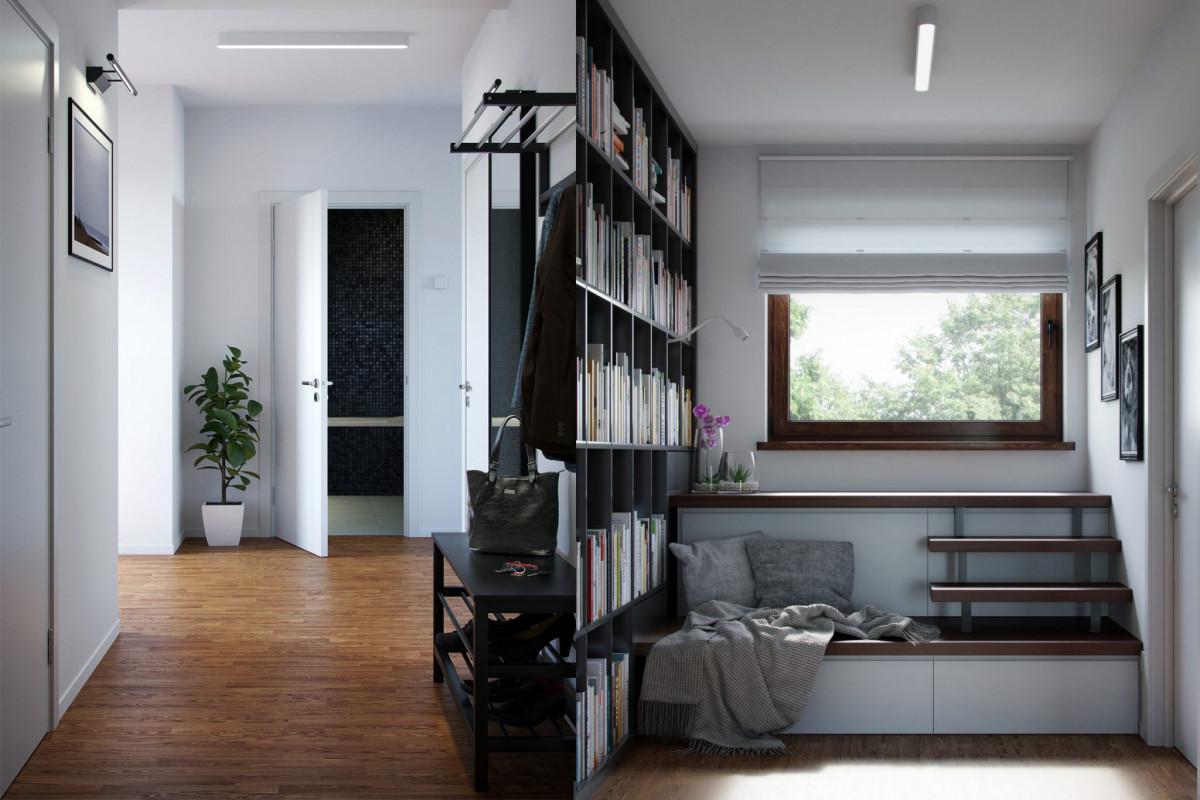 Коридор – нестандартен вариант за съхранение на книги