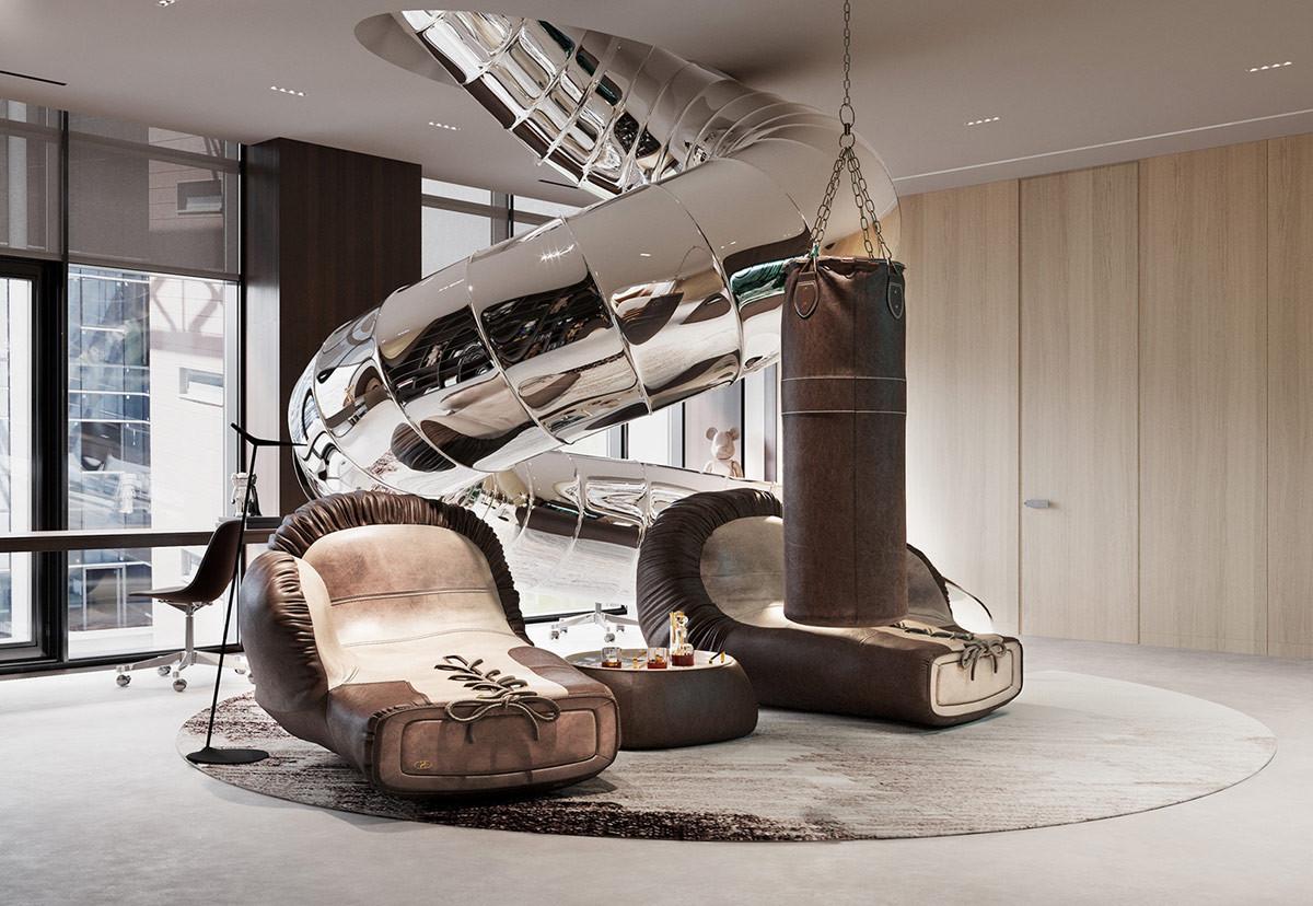 Стая за отдих с хром тръба