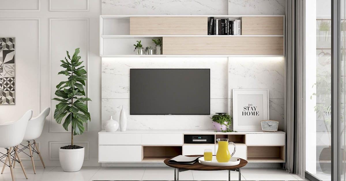 5 идеи за декорация на пространството зад телевизора
