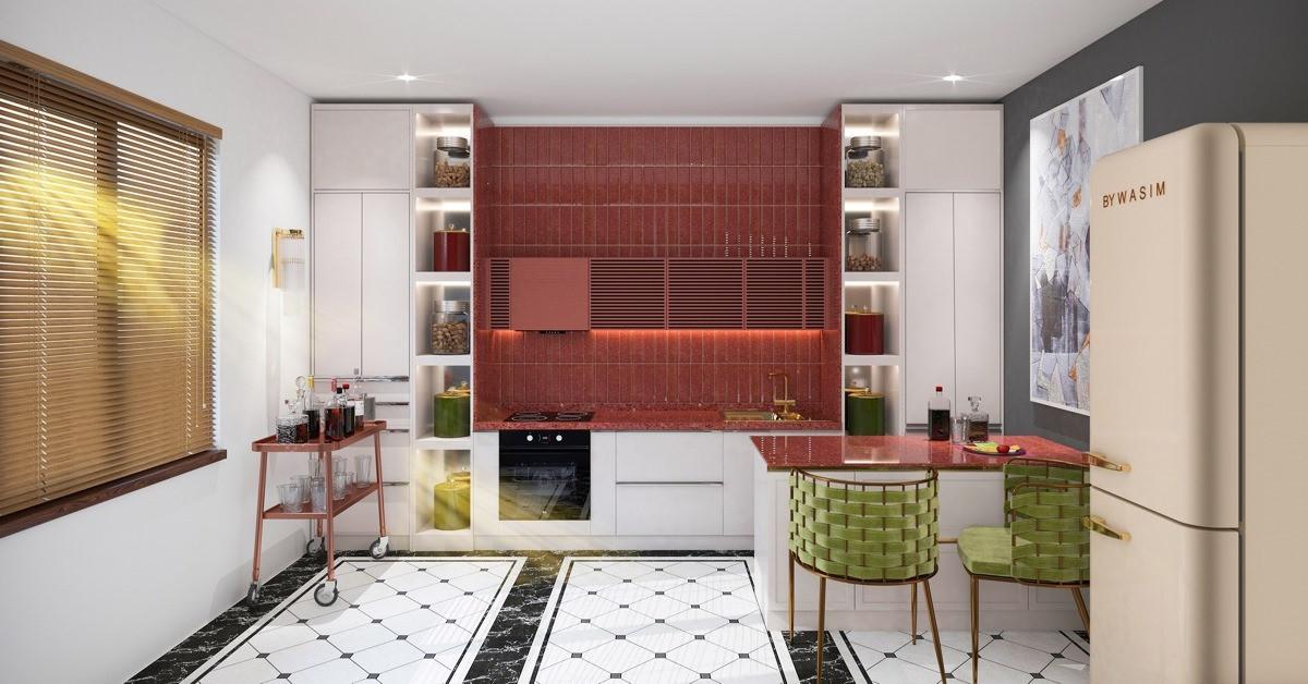 5 страхотни кухни в червено