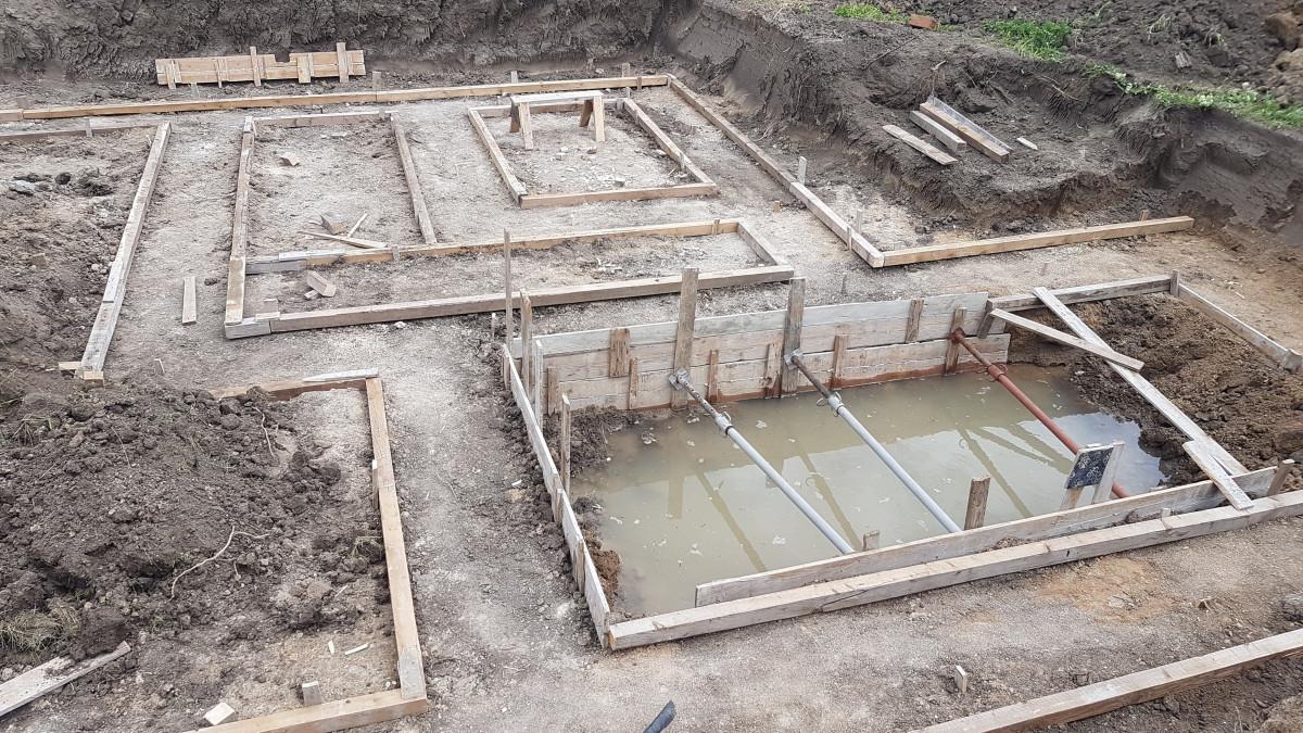 Кофраж за подложен бетон къща Царацово