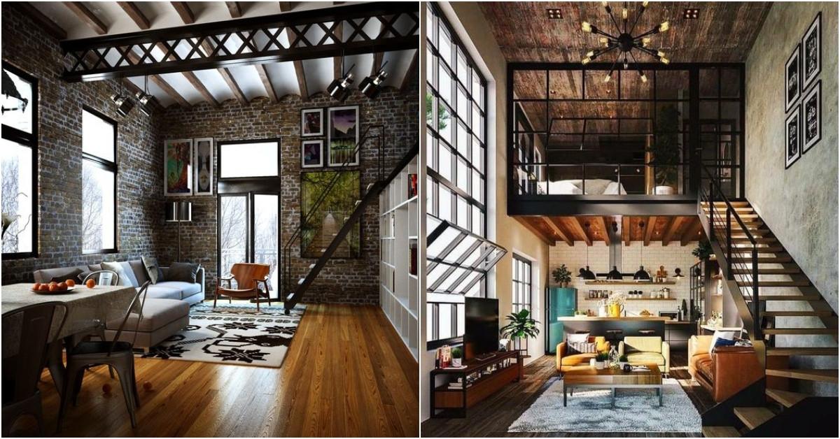 Таванско помещение в лофт стил