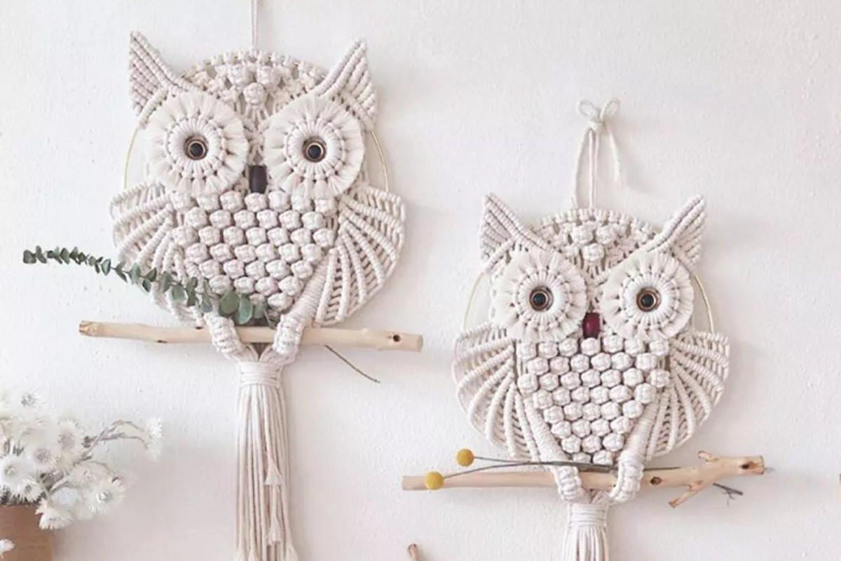 Декоративно пано от макраме