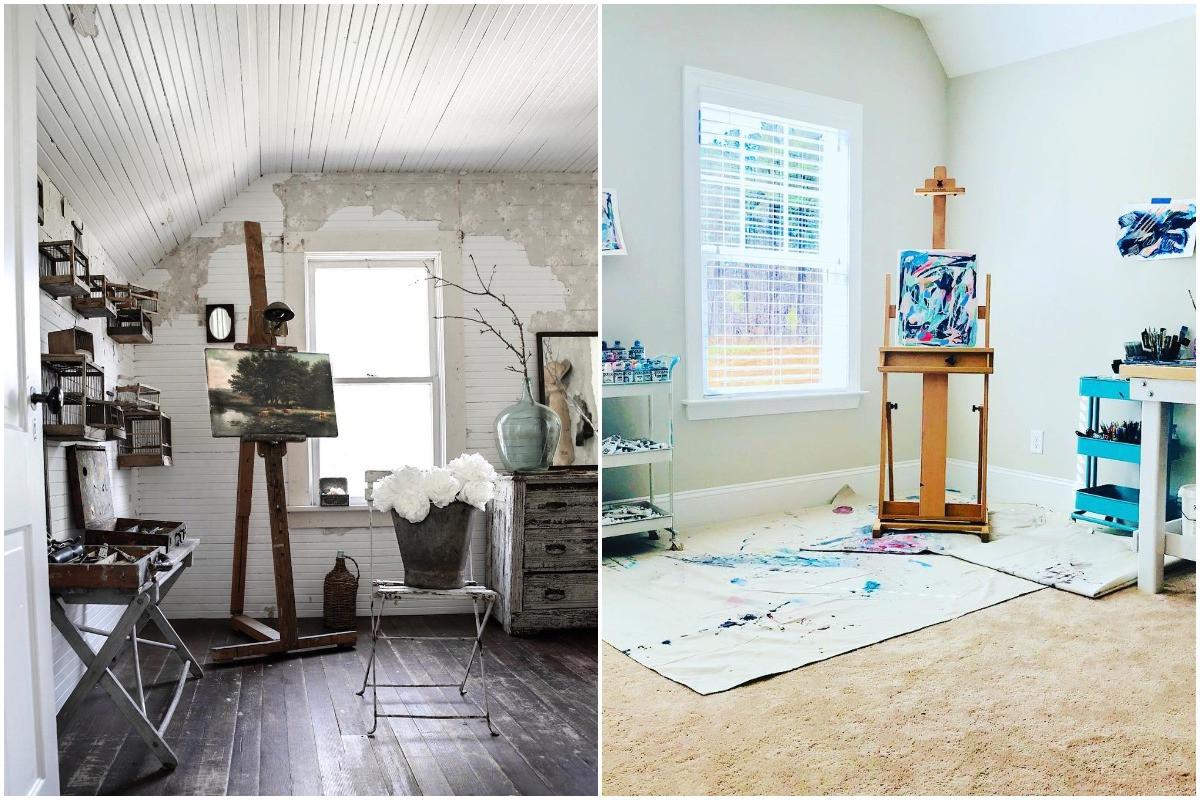 Как да обособите арт студио в малко пространство?