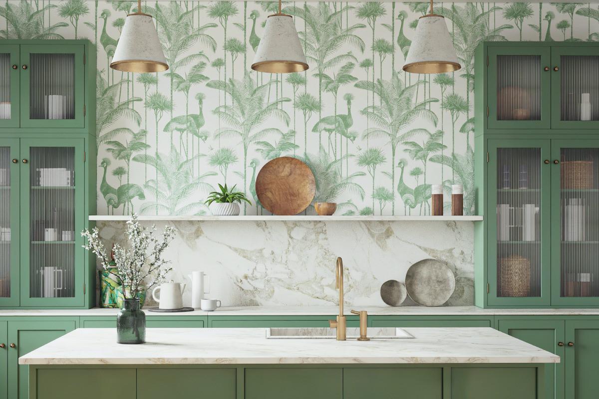 Тапет в кухнята? Защо не?