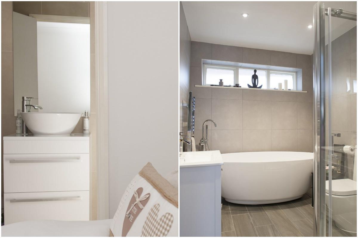 Интегрирана баня в спалнята и отделно