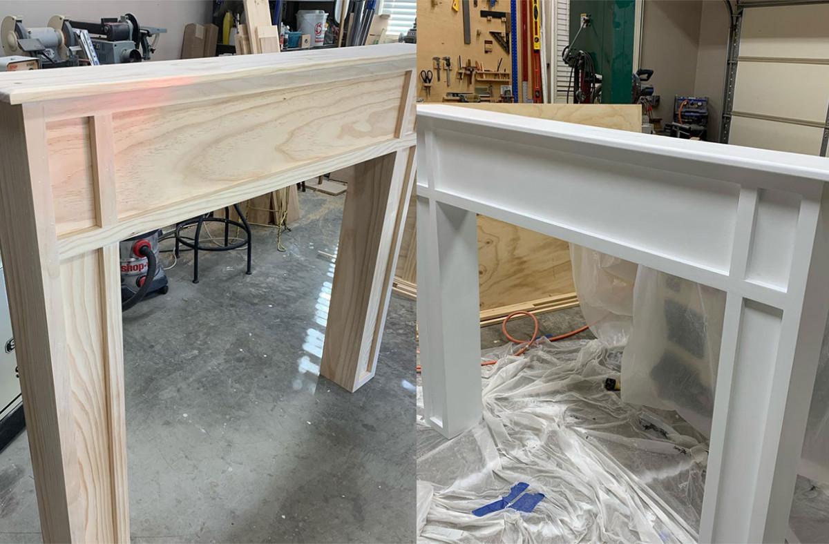 Дървена камина