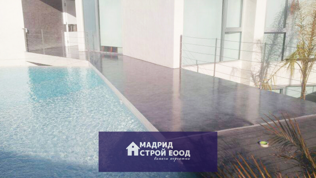 Около басейна - микроцимент