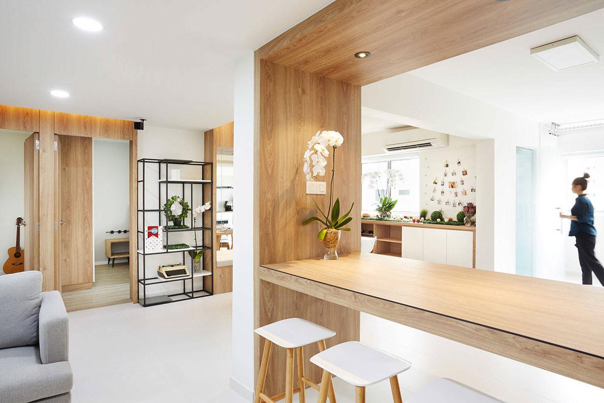 Скандинавски дизайн с котлон и комин