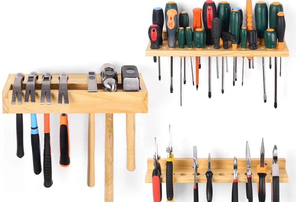 Дървени рафтове